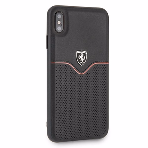 Ferrari kietasis dėklas FEOVEHCI65BK iPhone Xs Max - juodas/juodas Off Track Victory