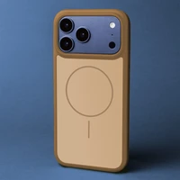 Frame Thin Mag case for iPhone 16 Pro Max 6,9" brown