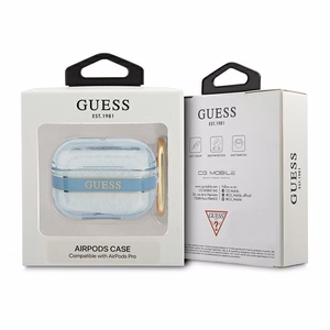 Guess GUAPHHTSB AirPods Pro dėklas mėlynas/mėlynas Dirželių kolekcija