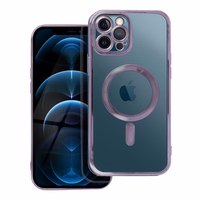 ELECTRO MAG COVER dėklas telefonui, skirtas iPhone 12 Pro Max violetinis, su MagSafe