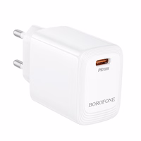 Borofone įkroviklis BN28 Type C PD 30W baltas