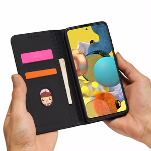 Magnet Card Case чехол для Samsung Galaxy A12 5G кошелёк-чехол с держателем для карт чёрный