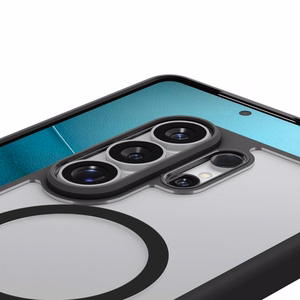 Spigen Ultra Hybrid Mag MagSafe dėklas skirtas Samsung Galaxy S26 Ultra - skaidrus juodas