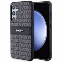 DKNY odinis Mono Stripe ir Metal Logo dėklas telefonui Samsung Galaxy S24+ - juodas