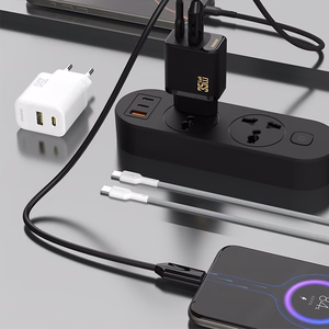 Dudao A27MaxCEU PD QC 35W USB-A USB-C Wall Įkroviklis with USB-C Laidas - Baltas