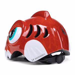 Wozinsky Children's Bike Helmet Dinosaur Pattern S - Red