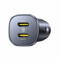 Automobilinis įkroviklis Baseus GoTrip 2xUSB-C 30W juodas C00072300123-01