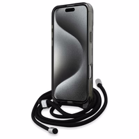 Karl Lagerfeld IML per petį monograminis Karl ir Choupette galvos MagSafe dėklas iPhone 16 Pro - juodas