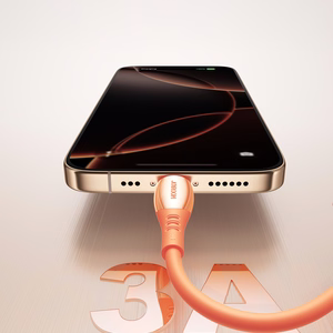 Joyroom S-A59 Vibrant Series 3A USB-A - Lightning laidas 1.2m - oranžinis