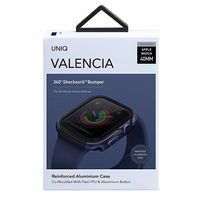 UNIQ dėklas Valencia Apple Watch Series 4/5/6/SE/SE3 40mm. mėlynas/atlantic blue