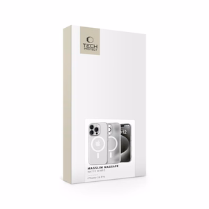 Tech-Protect MagSlim Magnetinis dėklas telefonui iPhone 16 Pro - baltas