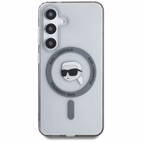 Dėklas Karl Lagerfeld Button Karl Head Printed Logo Magnetinis Samsung Galaxy S25 juodas