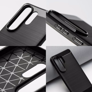 Dėklas Xiaomi Redmi 15A Carbon 2.0 juodas