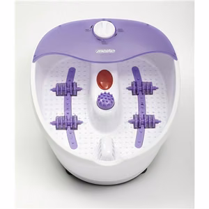 Mesko MS 2152 – foot massager with 3 accessories, white/purple