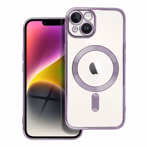 Чехол для iPhone 14 Electro Mag Cover совместимый с MagSafe фиолетовый