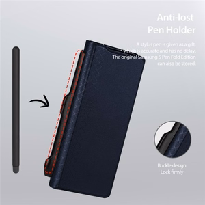 Telefono dėklas Dux Ducis Bril + Pen Samsung F966 Z Fold7 mėlynas