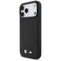 BMW M Quilted Logo MagSafe dėklas telefonui iPhone 17 Pro Max - juodas