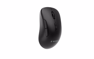 Gembird MUSW2-7B-01 Dviejų režimų belaidė pelė (2.4G + BT), 1600 DPI, 7 mygtukų, juoda