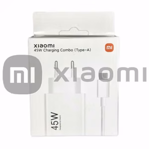Įkroviklis Xiaomi MDY-17-EF (BHR07SLEU) baltas 45W (su pakuote) + laidas Type-C / Originalus 100% /