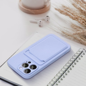 Kortelių dėklas telefonui IPHONE 15 Pro violetinis