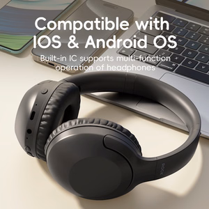 Rock Ausinės O3 ANC bluetooth šviesiai pilkos