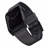 Uniq Straden odinis Hybrid dirželis skirtas Apple Watch 1/2/3/4/5/6/7/8/SE/SE2/Ultra 42/44/45/49mm - pilkas