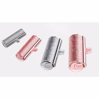 VEGER išorinė baterija 5000 mAh su įmontuotu jungtimi Lightning PD QC3.0 2,4A 12W PlugOn (W0573P) violetinė