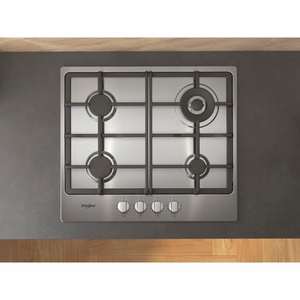 Whirlpool TGML 661 IX R Nerūdijančiojo plieno Įmontuoti 58 cm Dujinė 4 zone(s)