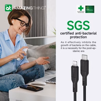 Amazing Thing kabelis Tough Pro CLC120MTOBK - Type C į Lightning - PD 30W 3,2A 1,2 metro juodas