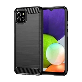 Carbon Case lankstus dėklas Samsung A03S EU (166.5) juodas