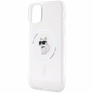 Karl Lagerfeld IML Choupette MagSafe dėklas iPhone 11 / Xr - skaidrus