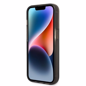 Karl Lagerfeld Skystas blizgučiai RSG dėklas telefonui iPhone 14 Pro - juodas