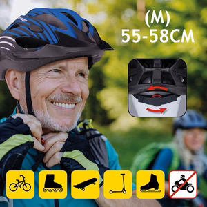 Dunlop reguliuojamas MTB dviračio šalmas, M dydžio, 55–58 cm, mėlynas ir juodas