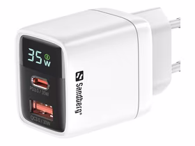 SANDBERG 2in1 įkroviklis 1xUSB-C 1xUSB 35W