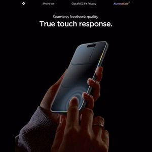Spigen Glas.TR EZ Fit 2-jų rinkinys privatumo stiklas iPhone 17 Air