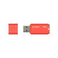 Goodram UME3-0160O0R1 USB atmintukas 16 GB USB A tipo 3.2 Gen 1 (3.1 Gen 1) Oranžinė