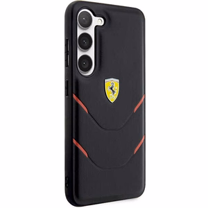 Ferrari FEHCS23MPBAK S23+ S916 juodas/juodas kietas dėklas Karštas štampavimas linijos