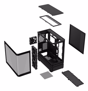 ASUS PRIME AP304 TG ARGB BLACK Juoda