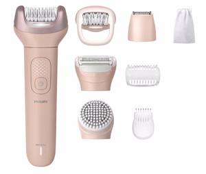 Беспроводной эпилятор Philips Epilator Series 9000 BRE719/00 для сухого и влажного использования, розовый