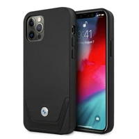 BMW Odinis perforuotas dėklas iPhone 12 / iPhone 12 Pro - juodas