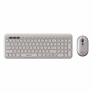 Havit KB254GCM belaidis 2-in-1 žaidimų rinkinys klaviatūra + pelė (pilka) (QWERTY)