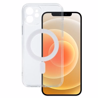 TEL PROTECT Magnetinis silikoninis dėklas Iphone 12 skaidrus