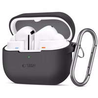 Tech-Protect silikoninis kablio dėklas Samsung Galaxy Buds 3 / 3 Pro - juodas