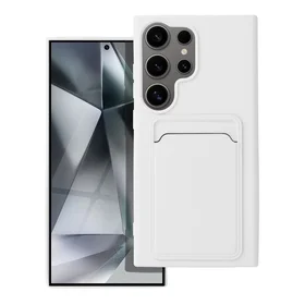 Kortelių dėklas telefonui SAMSUNG S24 Ultra baltas