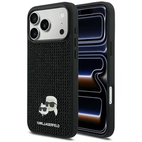 KARL LAGERFELD case for IPHONE 17 Pro Max KLHCP17X6PRKCLK (Rhinestone W/ K&C PIN) black