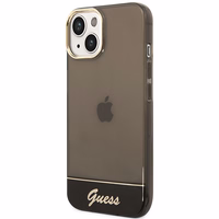 Guess GUHCP14MHGCOK iPhone 14 Plus 6.7 "juodas/juodas kietas dėklas Translucent