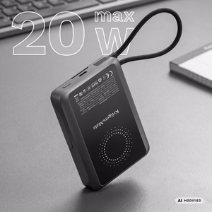 Kruger&Matz išorinė baterija, 10000 mAh, Li-Polymer, QC ir PD, CCC sertifikatas Azijos šalims