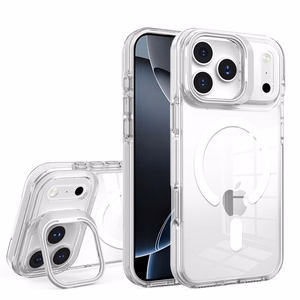 Чехол для iPhone 15 Pro Lens Mag Cover совместимый с MagSafe белый