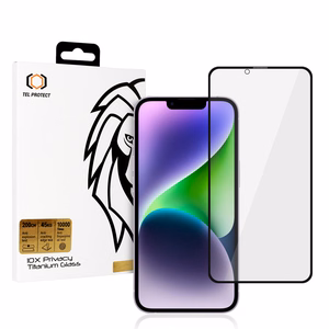 Grūdintas stiklas Tel Protect 10X Privacy Titanium for Iphone 14