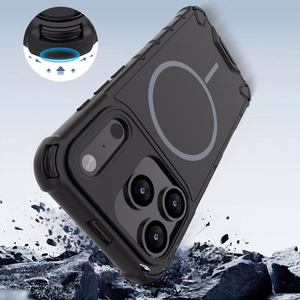 Defender 2in1 Mag dėklas for iPhone 15 Pro 6,1" juodas